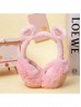 Solid Color Heart Plush Earmuff